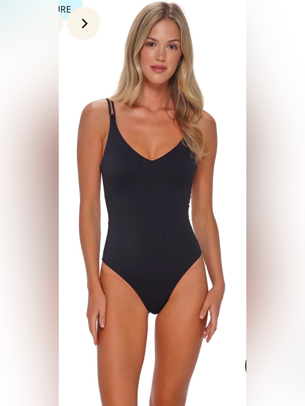 Sunsets NWT Black Veronica One Piece Black Women's One-Piece Swimsuit